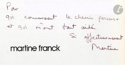 null FRANCK, MARTINE (1938-2012)
Six volumes, signés par Martine Franck.
Martine...