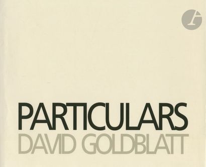 GOLDBLATT, DAVID (1930-2018) Particulars....