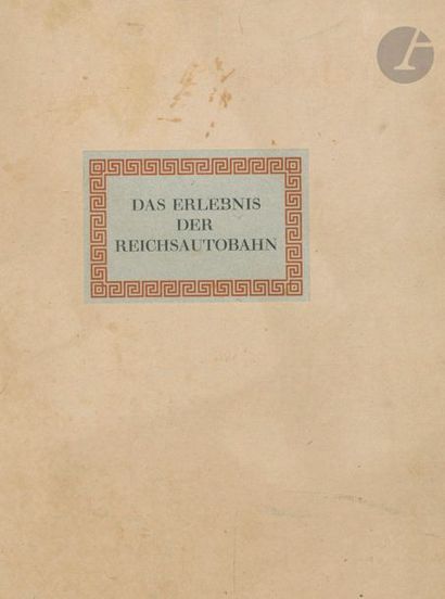 null HARZ, HERMANN
Das Erlebnis der Reichsautobahn.
Verlag Georg D.W. Callwey, München,...