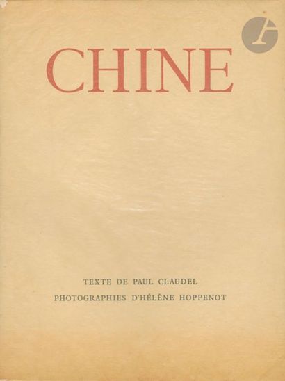 HOPPENOT, HÉLÈNE (1896-1981) Chine. Texte...