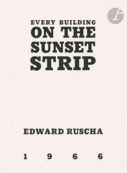 RUSCHA, EDWARD (1937) Every building on the...