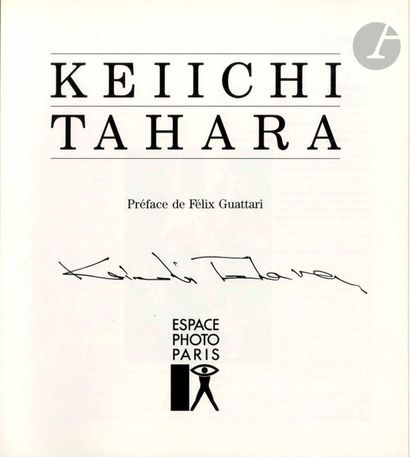 null TAHARA, KEIICHI (1951-2017)
3 volumes signés.
Transparent.
Galerie de France,...