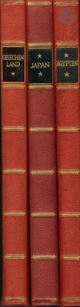 null WASMUTH VERLAG
3 volumes, sous reliure d’éditeur demi-cuir rouge et titre doré...