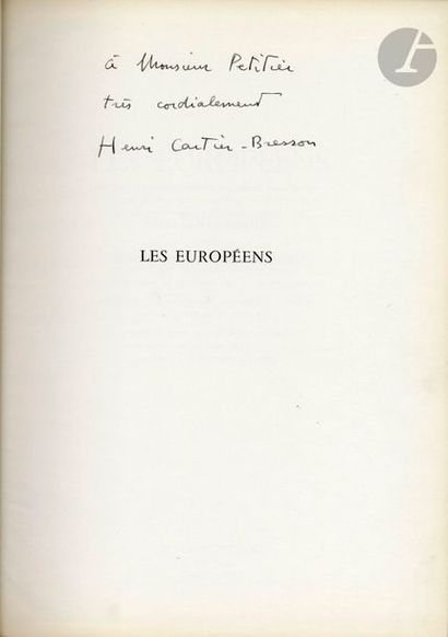null CARTIER-BRESSON, HENRI (1908-2004)
Les Européens.
Verve, Paris, 1955. 
In-folio...