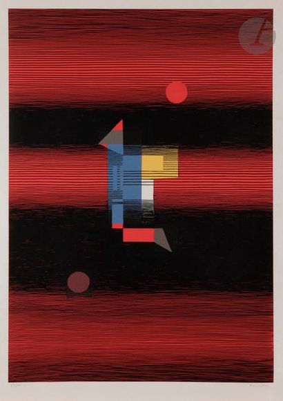 null Michel SEUPHOR (1901-1999)
Composition, vers 1980
Sérigraphie en couleurs.
Épreuve...