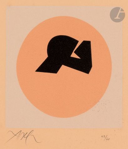 null Jean ARP (1886-1966)
Composition, vers 1950
Sérigraphie en couleurs.
Épreuve...