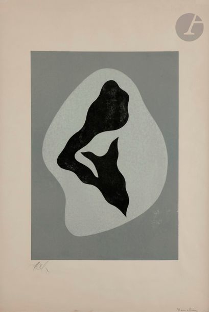 null Jean ARP (1886-1966)
Composition
Lithographie en couleurs.
Épreuve sur vélin,...