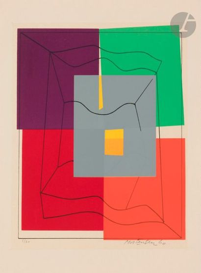 null Richard MORTENSEN [américain] (1910-1993)
Composition, 1960
Sérigraphie en couleurs.
Épreuve...