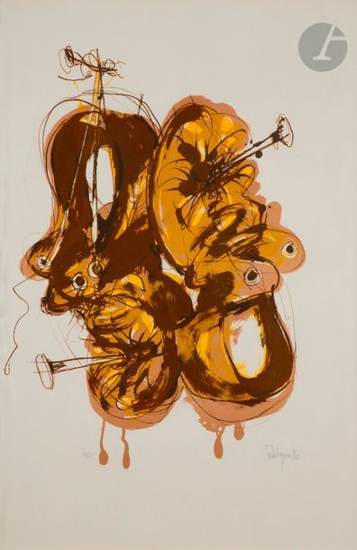 null Paul REBEYROLLE (1926-2005)
La Fuite impossible, 1982
Lithographie en couleurs.
Épreuve...