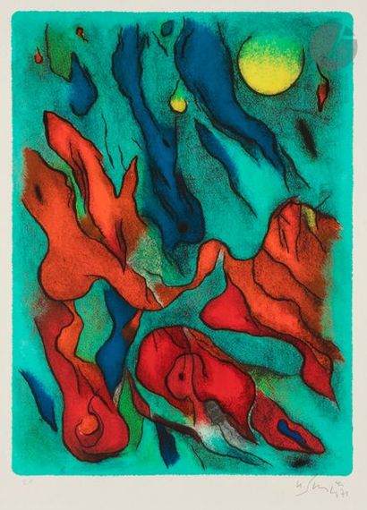 null Gustave SINGIER (1909-1984)
Composition, 1971
Lithographie en couleurs.
Épreuve...