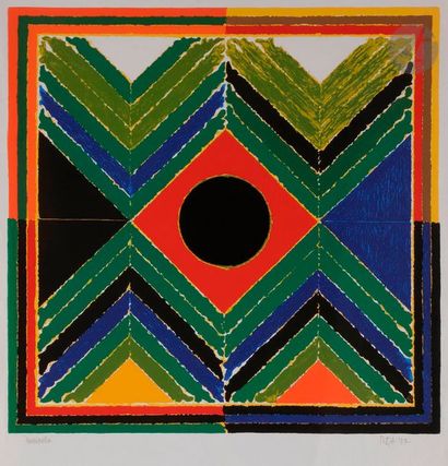 null Sayed Haider RAZA [indien] (1922-2016)
Germination, 1987
Lithographie en couleurs.
Épreuve...
