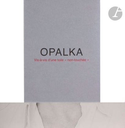 null Roman OPALKA (1931-2011)
Vis-à-vis d’une toile « non-touchée », 2006
Un volume...