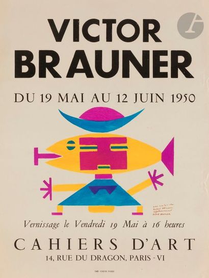null Victor BRAUNER [roumain] (1903-1966)
Affiche pour une exposition de l’artiste...