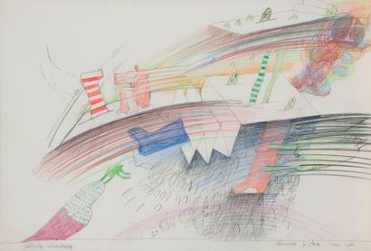 null Hannes POSTMA (né en 1933)
Série Ballistics
12 crayons de couleurs et ou aquarelles.
Signés,...