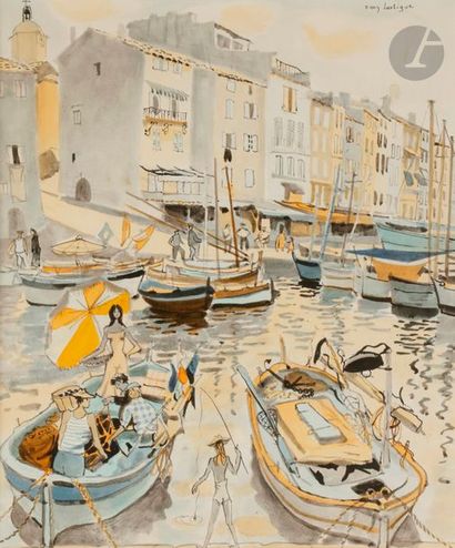 null Dany LARTIGUE (1921-2017)
Paysage provençal - Port - Bord de mer - Saint-Tropez
6...