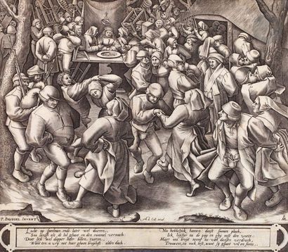null Pieter Bruegel l’Ancien (1525-1569) (d’après) 
La Danse de noces. Après 1570....