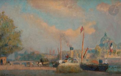 Albert LEBOURG (1849-1928) Paris, le port...