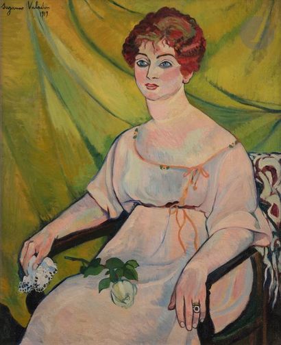 *Suzanne VALADON (1865-1938) Femme au fauteuil,...