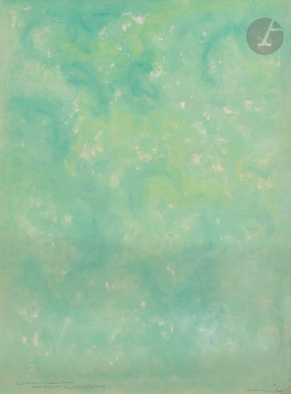 null Beauford DELANEY [américain] (1901-1979)
Composition, 1965
Gouache.
Signée,...