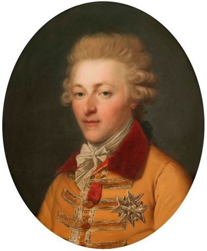 null École FRANÇAISE. VERS 1820
Portrait de Louis Henri Joseph de Bourbon Condé
Portrait...