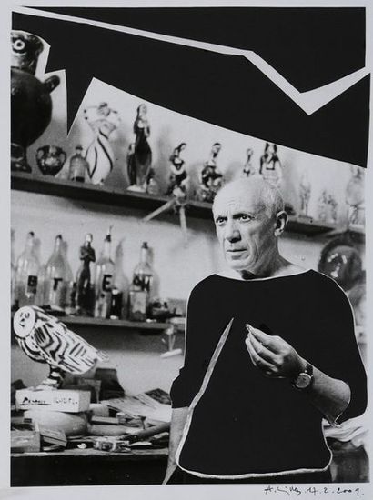 null André VILLERS (1930-2016)

Picasso dans son atelier

Photo tirage argentique,...