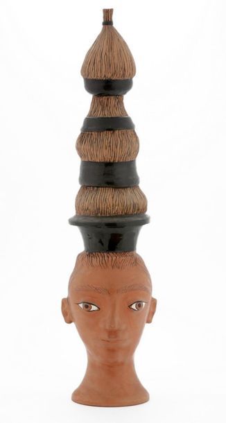 null Jean MARAIS (1913-1998)

Vase tête couverte

Céramique, émail et engobes 

Signé...