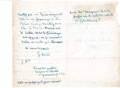 null 40- SAND - AUCANTE. 2 Documents.

SAND (Amantine Aurore Lucile Dupin, baronne...