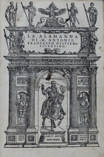 null /25 - OLIVIERI (Antonio Francesco). La Alamanna di M. Antonio Francesco Oliviero...
