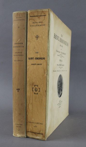 null /34 - D'ALLEMAGNE. Les Saints Simoniens (1827-1857). Paris, Grund, 1930, in-4,...
