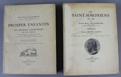 null /34 - D'ALLEMAGNE. Les Saints Simoniens (1827-1857). Paris, Grund, 1930, in-4,...