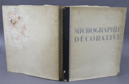 null /36 - ALBIN-GUILLOT (Laure). Micrographie décorative. 

Paris, Draeger Frères,...