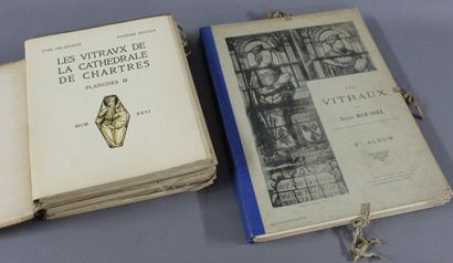 null LOT de 5 volumes : 

a) ROUSSEL. Les vitraux 2° et 3° Album.

Paris, Guerinet,...
