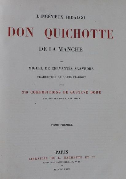 null CERVANTES

Don Quichotte de la Manche

Paris, Hachette 1869

Nombreuses illustrations...