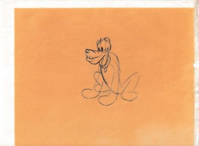 null 10- STUDIO DISNEY 

PLUTO Studio Disney, circa 1930 (24,9 x 30,3 cm). Dessin...