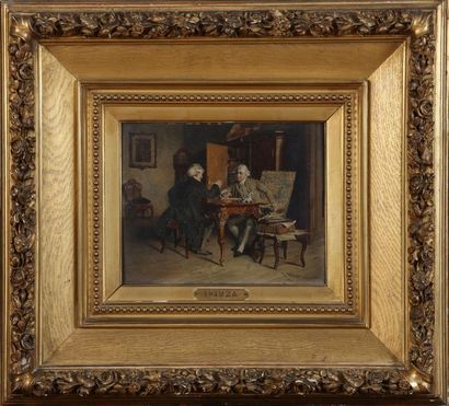null Johann HAMZA (1850-1927)

Two figures in an 18th century interior (legal consultation)...