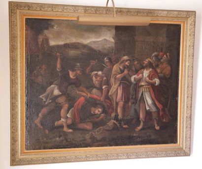 null SCHOOL OF THE XVIIEME CENTURY

Scene of massacre

OIL ON CANVAS

Size: 101 x...