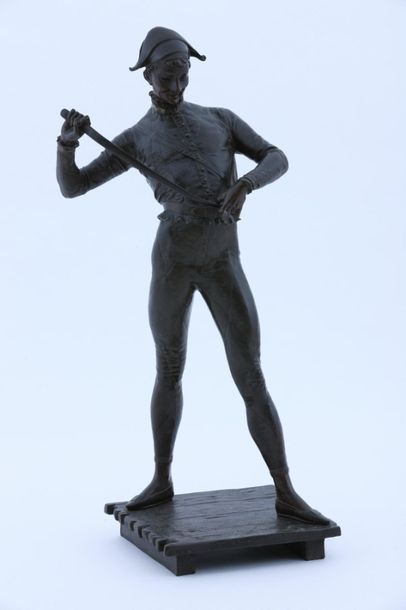 null Paul DUBOIS (1829-1905)

Arlequin

BRONZE à patine brune 

H. 87 cm

Signé