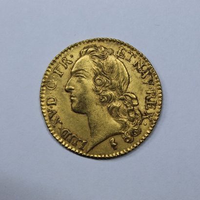 null LOUIS XV (1715-1774). Louis with the headband. Lille. 1745. (Dy. 1643). Gold....