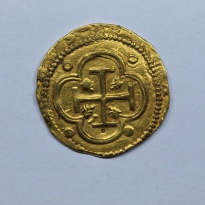 null ESPAGNE. PHILIPPE II (1556-1598). 2 escudos. Tolède. (Calico 865 t. 267). Or....