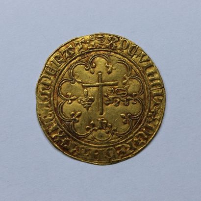 null HENRI VI (1422-1453). Golden salute. Rouen. (Dy. 443A, Ellias 270a). 3,45 g....
