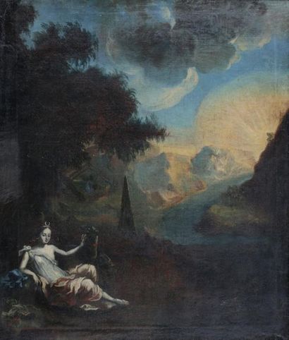 null School around 1700

Diane in an imaginary landscape

Oil on canvas mounted on...