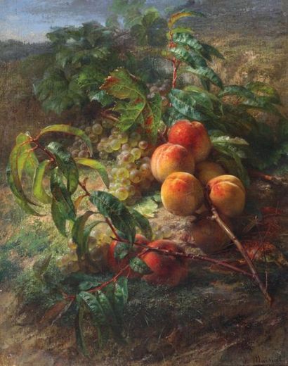 null Jean Etienne Joanny MAISIAT (1824-1910)

Still life with peaches and grapes

Oil...