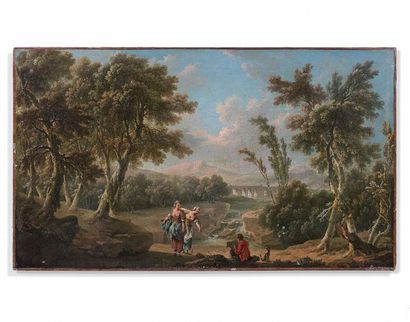 null Attribué à Jacques Nicolas JULLIARD (1715-1790)

Couples de bergers dans un...
