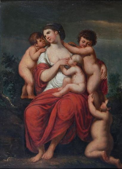 null Attributed to Willem SCHAEKEN (1754-1830)

Fertility Allegory 1805

Oil on panel

Signed...