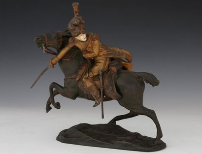 null Raphaël NANNINI (XIXème - XXème siècle)

Cavalier Empire

Bronze chryséléphantin...