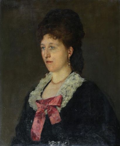 null Henri GERVEX (1852-1929)

Portrait of an Elegant

Oil on canvas

Signed upper...
