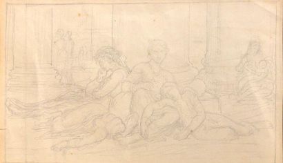 null William BOUGUEREAU (1825-1905)

Family of Italian peasants

Graphite

11 x 18.5...