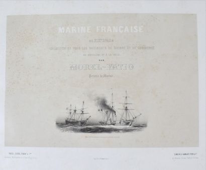 null MOREL-FATIO (Léon). Marine française au XIXe siècle. Collection de tous les...