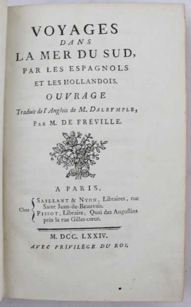 null DALRYMPLE (Alexander). Voyages in the South Sea, by the Spaniards and the Dutch....