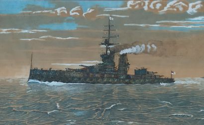 null ECOLE DU XXEME SIECLE

The HMS Iron Duke - 1930

COLLAGE DE TIMBRE, AQUARELLE...